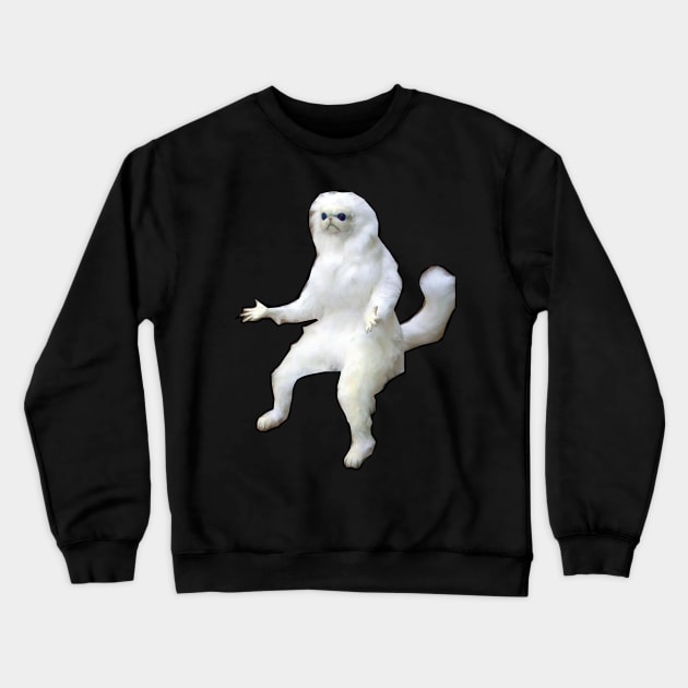 Persian Cat Room Guardian Crewneck Sweatshirt by LaroyaloTees